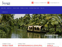 Tablet Screenshot of jaysenholidays.com